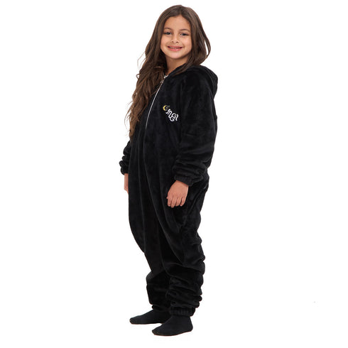 Snuggs Kids Blanket Onesie Black هلال رمضان